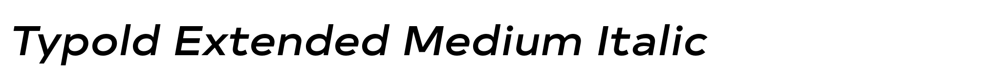 Typold Extended Medium Italic image